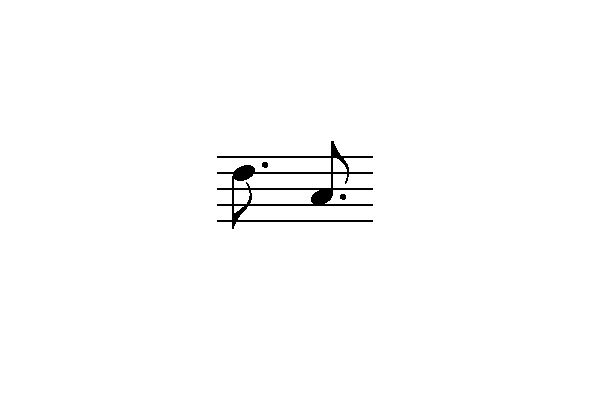 Dotted eighth note